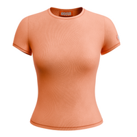 cotton rib t-shirt - apricot