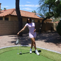 cotton rib t-shirt - lilac