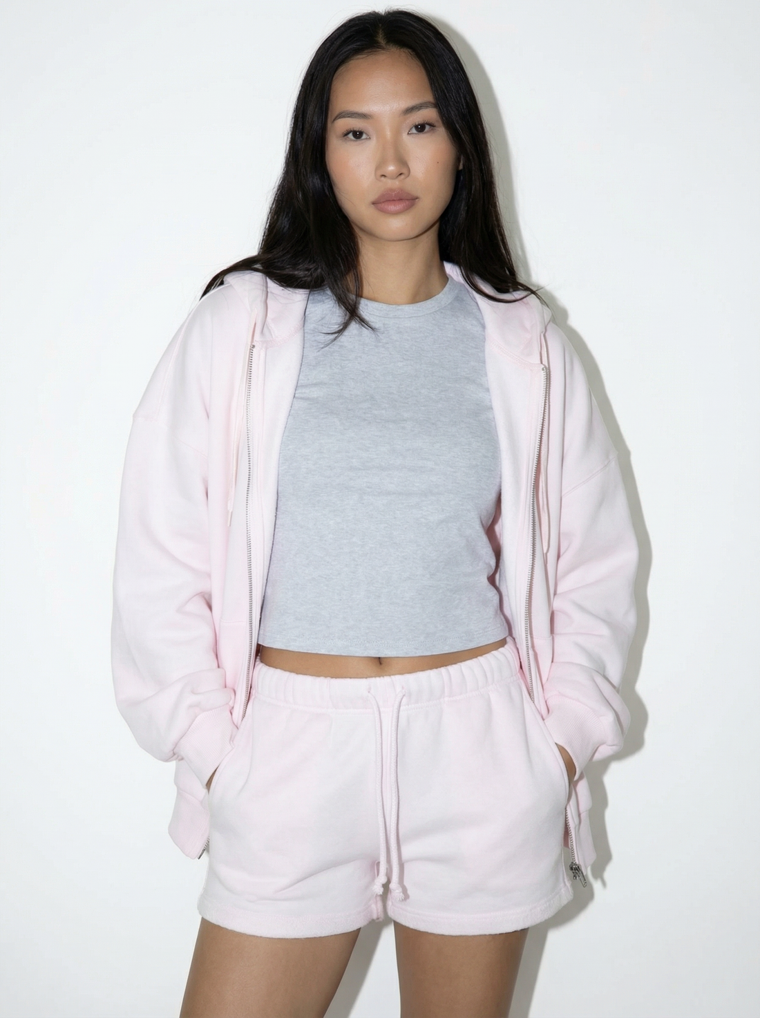 blossom pink fleece jacket