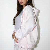 blossom pink fleece jacket